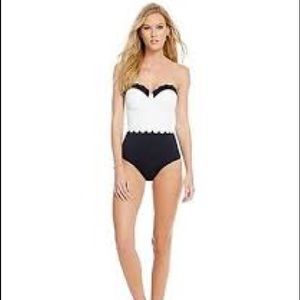 Cremieux One Piece Scalloped Swimsuit